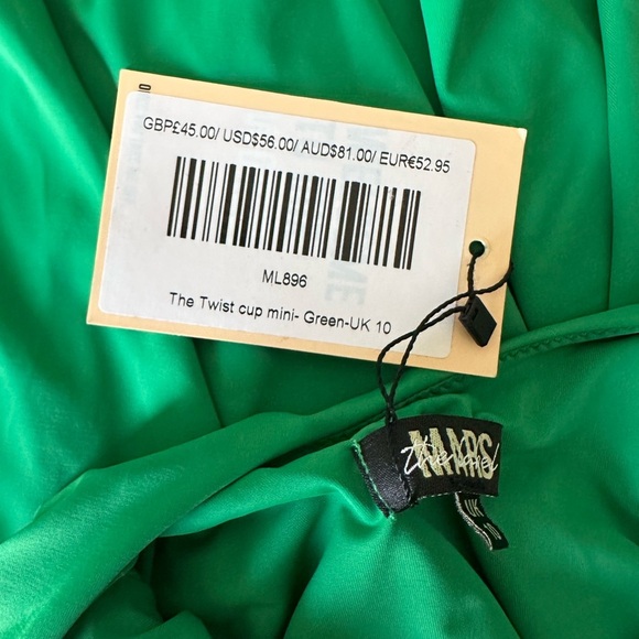 MARS THE LABEL The Twist Cup Mini Green Size UK 10 - Picture 9 of 17